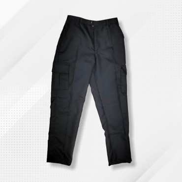 Thick Poly 6 Pocket Big Loop Black Color Pants