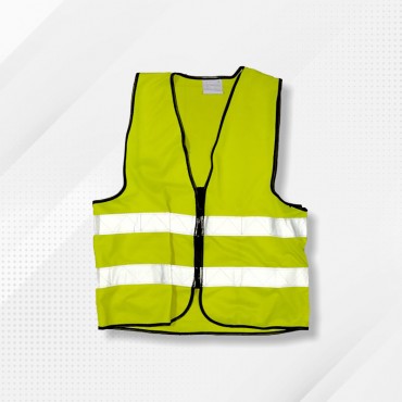 Green Color Zip Vest