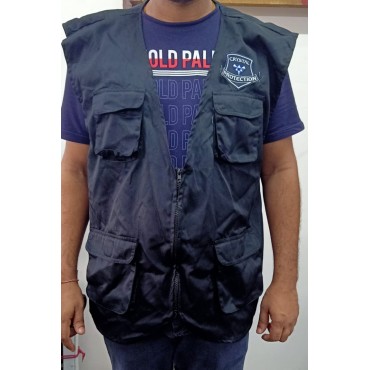 Reporter Vest Black With Logo