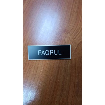 Name Tag Plastic