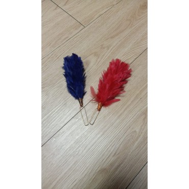 Hackle Red and Dark Blue